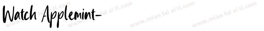 Watch Applemint字体转换